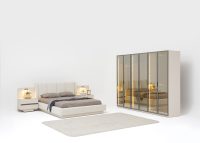 Kumsal Yatak Odası Takımı Temperli Camlı