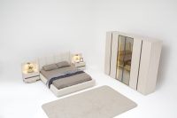 Kumsal Yatak Odası Takımı Temperli Camlı - Görsel 13